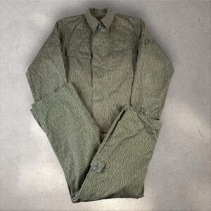 VTG NOS East German Strichtarn Camo Set Jacket M48 Small Pants 31x30‎ DDR NVA